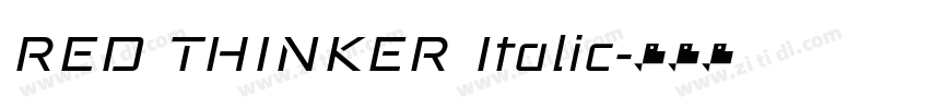 RED THINKER Italic字体转换 RED THINKER Italic字体转换